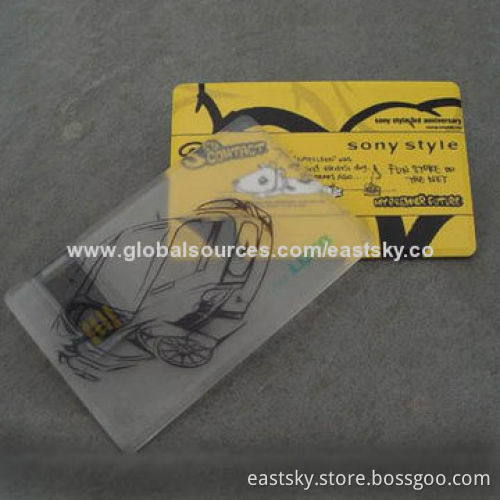 Translucent Credit Card-shaped USB, Compatible with PC, Notebook or Tablets, with USB 2.0 Interface
